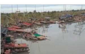 Penertiban Ti ilegal di Kolong Merbuk Koba di Pimpin Kabag ops Polres Bangka Tengah
