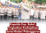 Apel Pagi Bersama Personel Polda Bangka Belitung, ini Pesan Kapolda Irjen Pol Drs. Hendro Pandowo