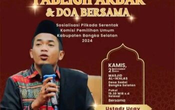 Yoo Hadiri Acara Tablig Akbar Dan Doa Bersama di Masjid AL-khlas Sadai Bangka Selatan Bersama Ustadz Ucai