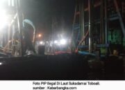 Tambang Ilegal Jenis PIP Jarah WIUP DU 1546 PT Timah Di Laut Sukadamai Toboali Beroperasi Pada Malam Hari