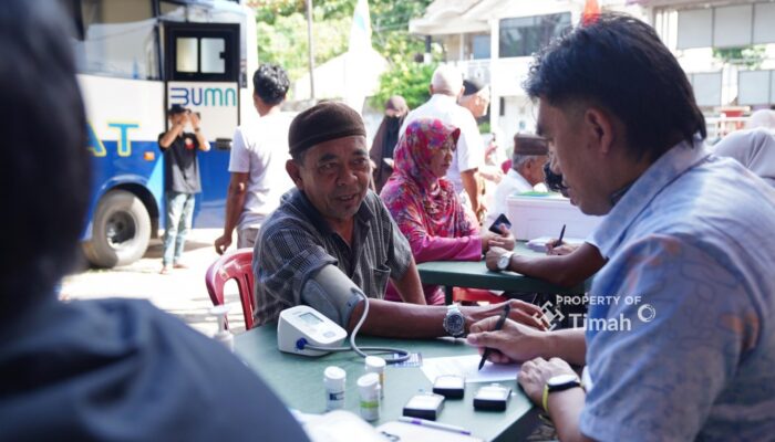 Hadirkan Layanan Kesehatan Gratis, Warga Tanjung Ketapang Berharap Mobil Sehat PT Timah Bisa Datang Kembali